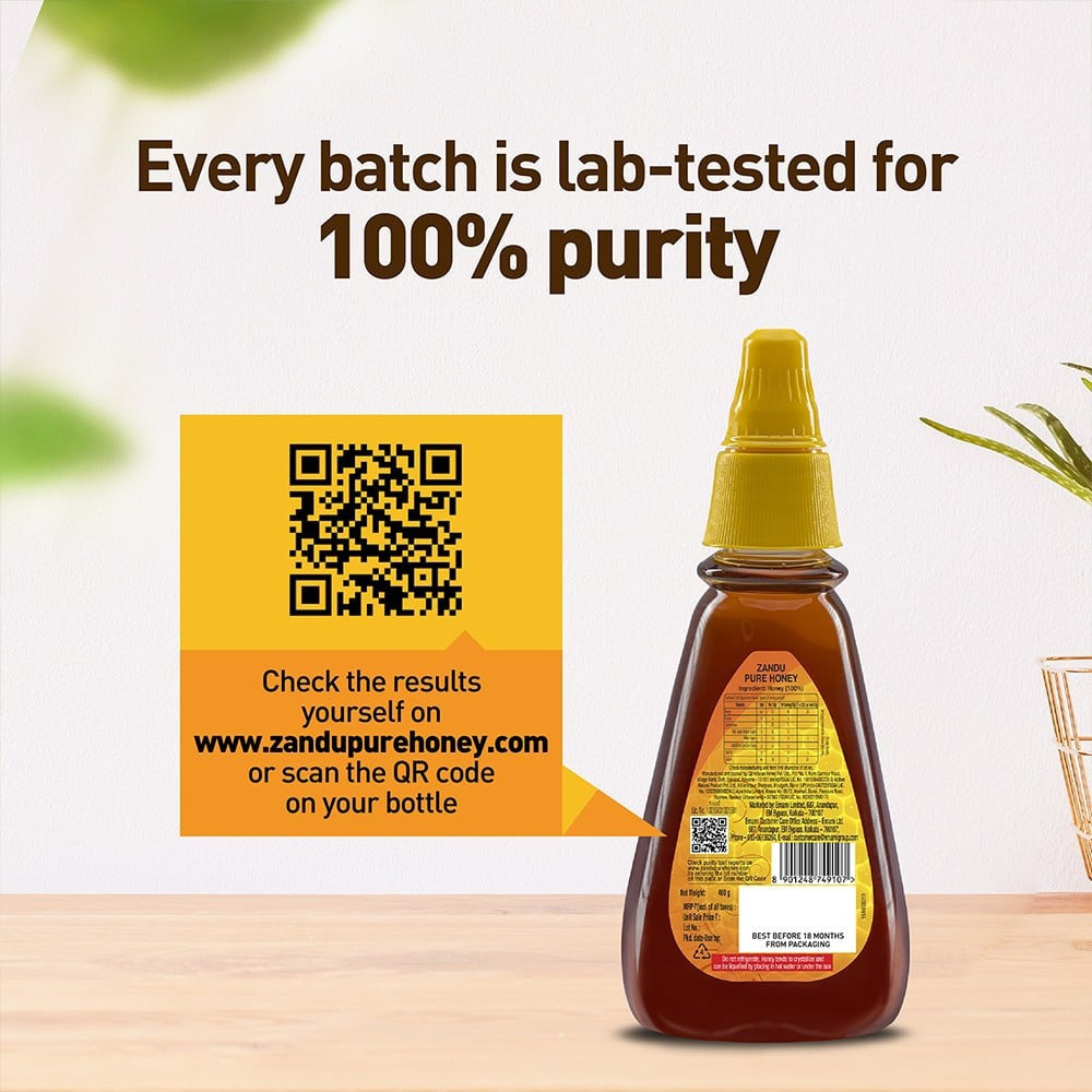Zandu Pure Honey - Buy 1 Get 1 Free : 2 x 400 g