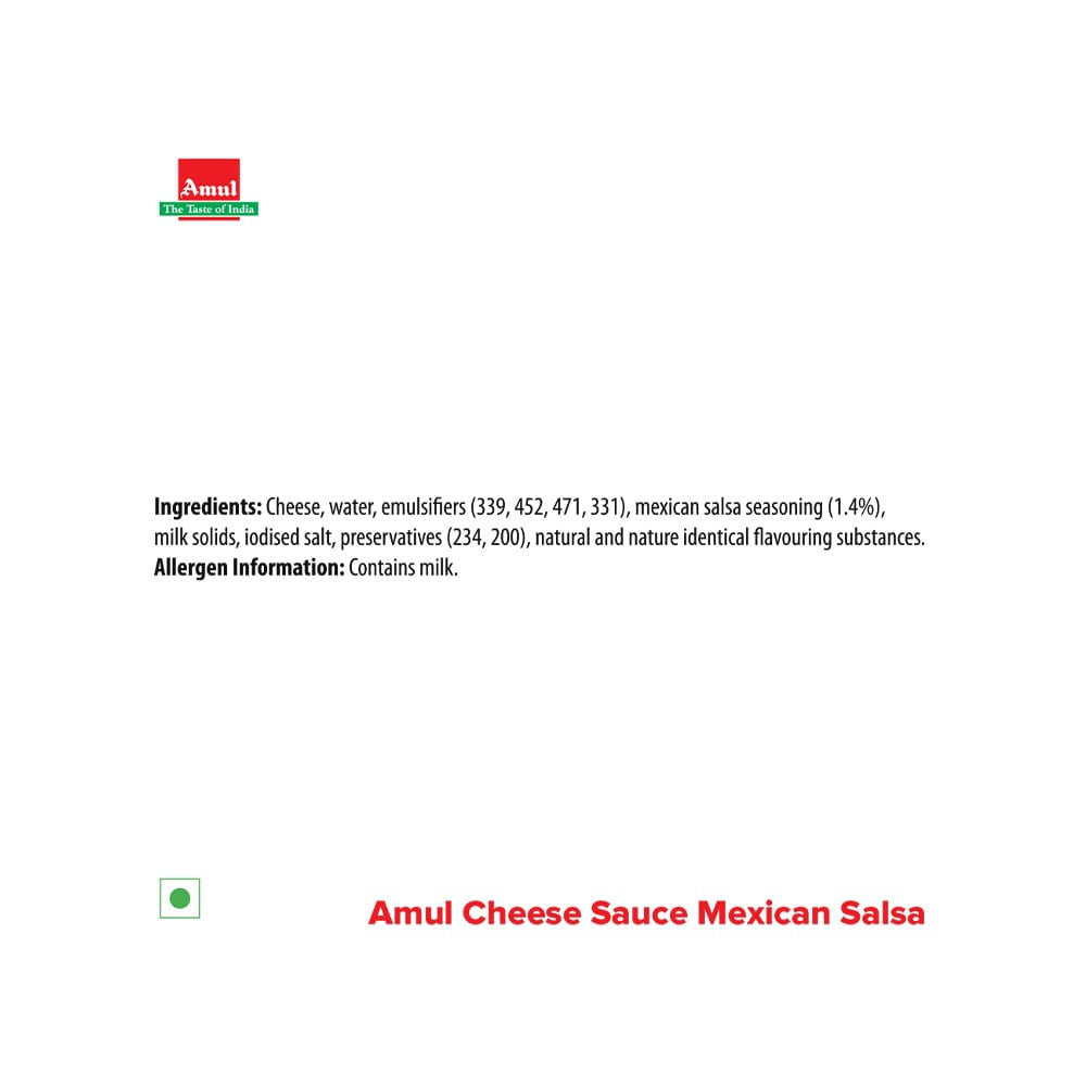Amul Mexican Salsa Cheese Sauce - Pack of 2 : 2 x 200 g