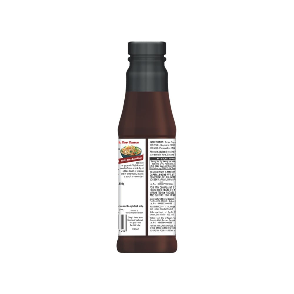 Ching's Secret Dark Soy Sauce Rich, Brown and Zesty - Pack of 2 : 2 x 210 g