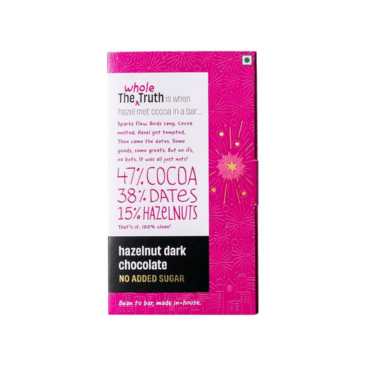 The Whole Truth Hazelnut Dark Chocolate Bar : 80 g