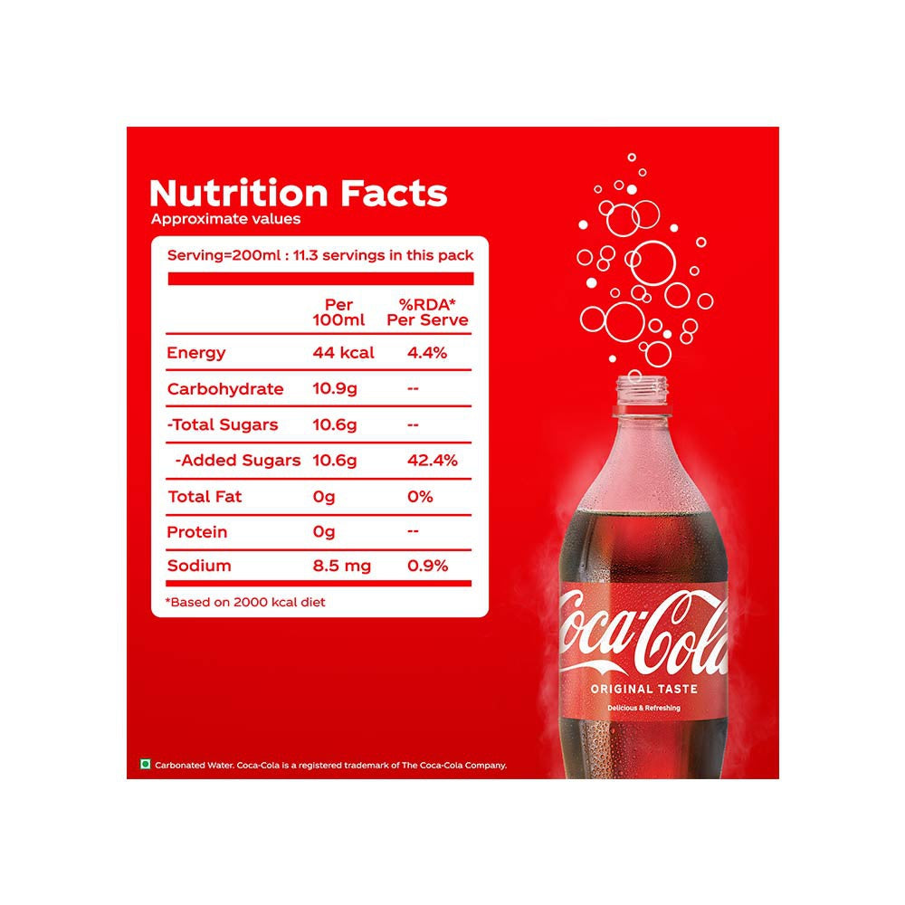 Coca-Cola Soft Drink - Pack of 2 : 2 x 2.25 ltr