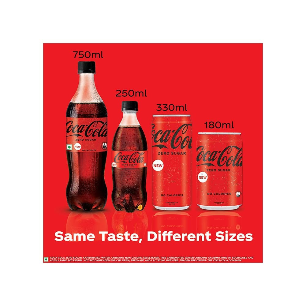 Coca-Cola Zero Sugar Soft Drink : 750 ml