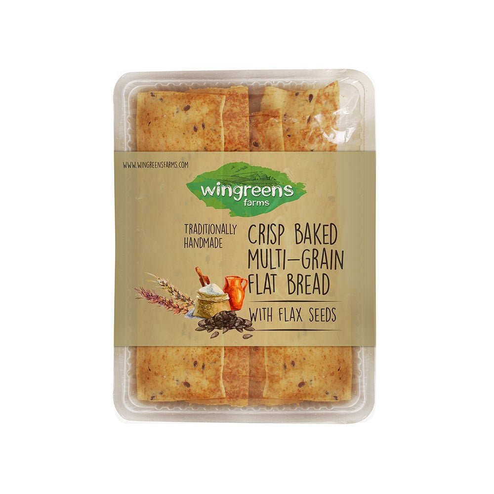 Wingreens Farms Multigrain Baked Flat Bread Sticks - Pack of 2 : 2 x 100 g