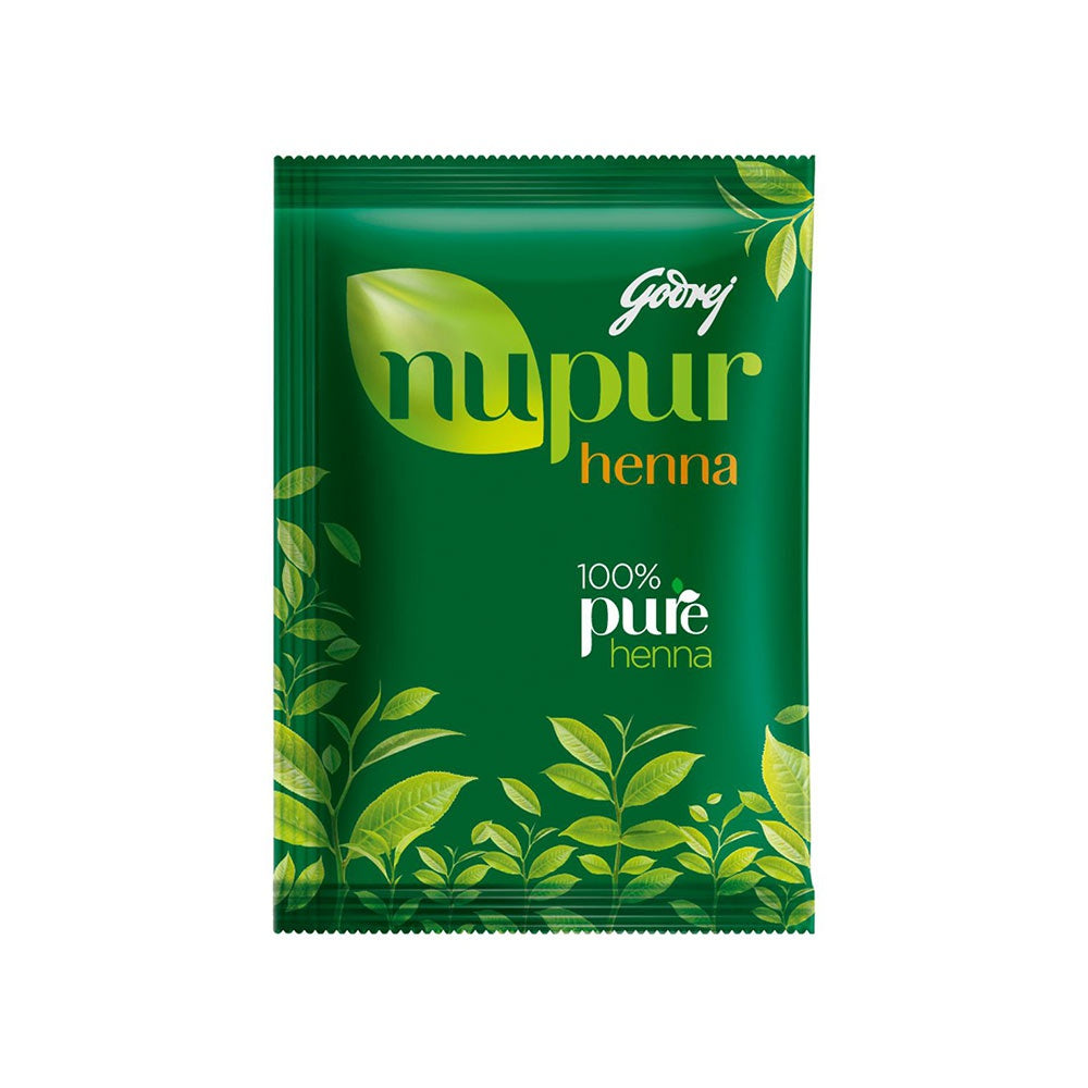 Godrej Nupur 100% Pure Henna Hair Colour / Mehendi - Pack of 2 : 2 x 120 g