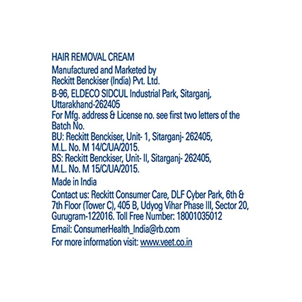 Veet Pure Hair Removal Cream (For Dry Skin) - Pack of 2 : 2 x 30 g