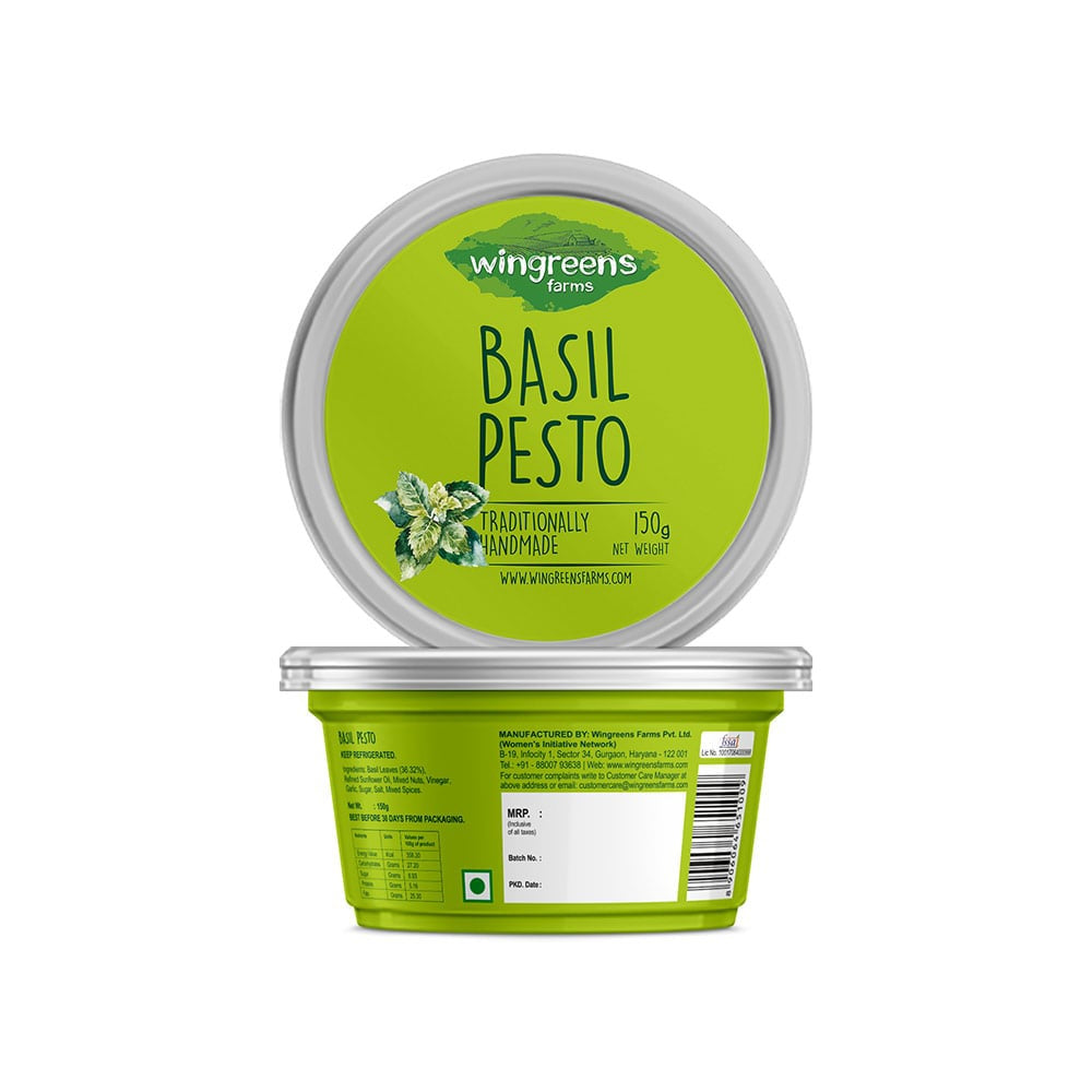 Wingreens Farms Basil Pesto Dip - Pack of 2 : 2 x 150 g