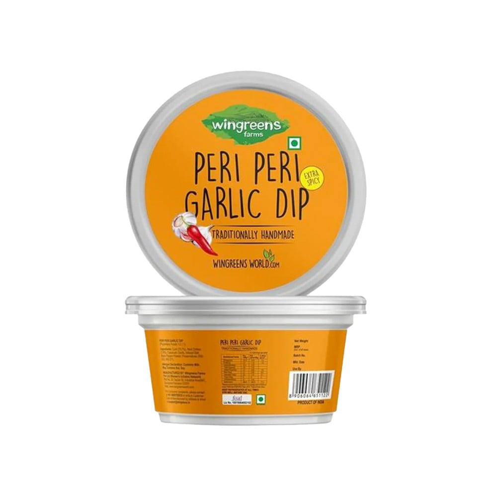 Wingreens Farms Peri Peri Garlic Dip - Pack of 2 : 2 x 150 g