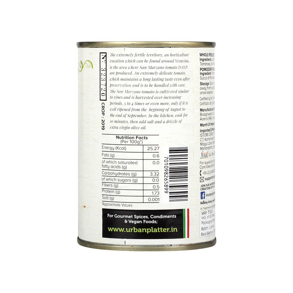 Urban Platter San Marzano Whole Peeled Tomatoes : 400 g