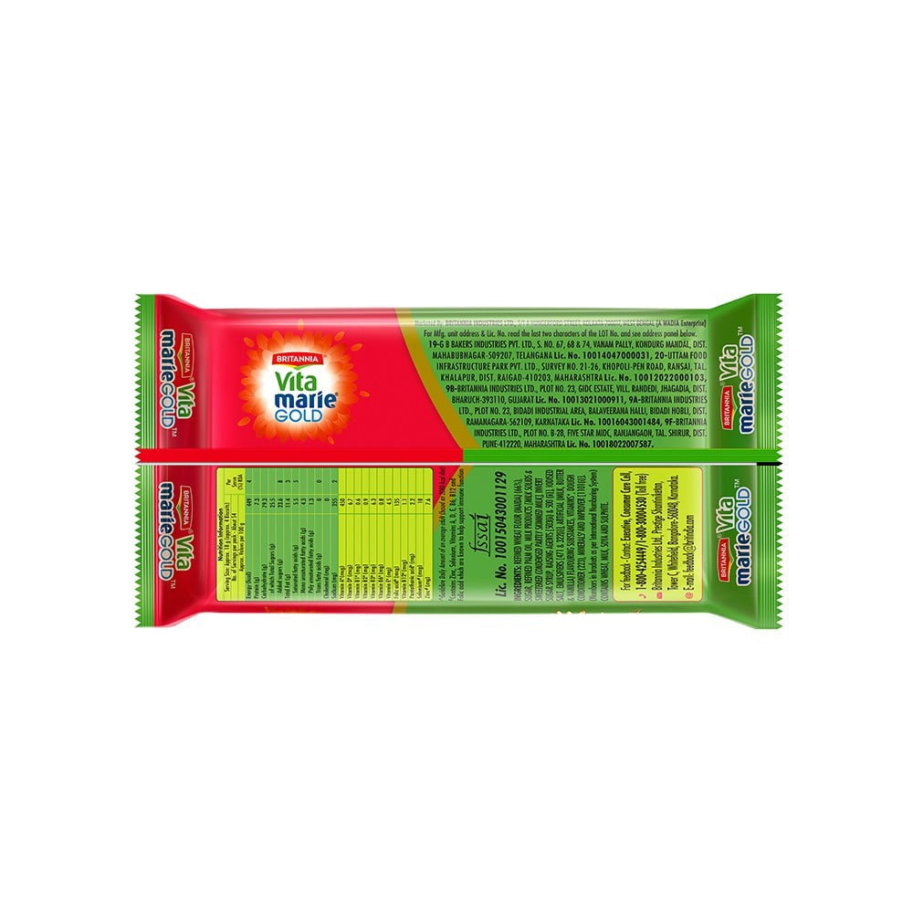 Britannia Vita Marie Gold Biscuit - Pack of 2 : 2 x 900 g