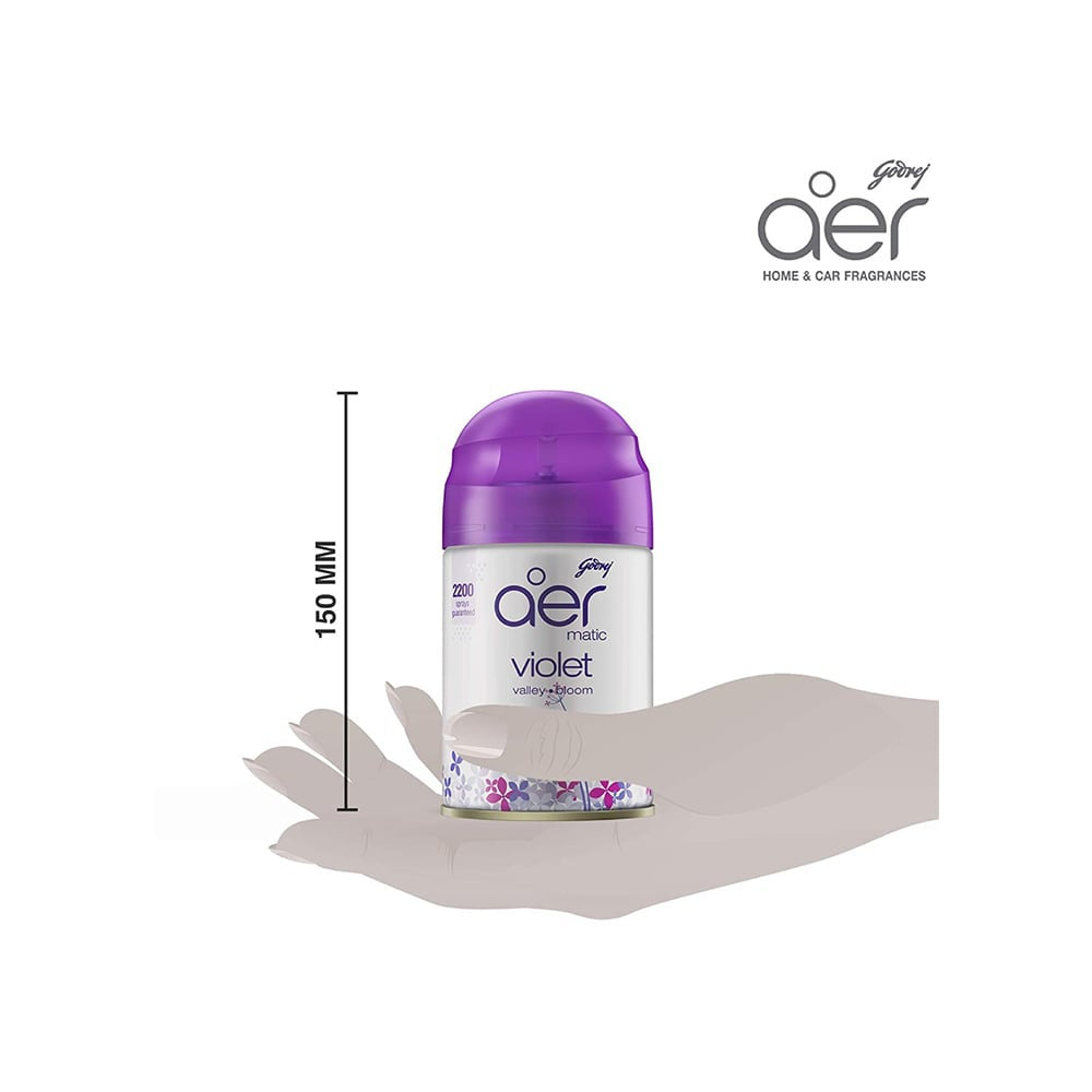 Godrej Aer Matic Air Freshener - Violet Valley Bloom : 225 ml