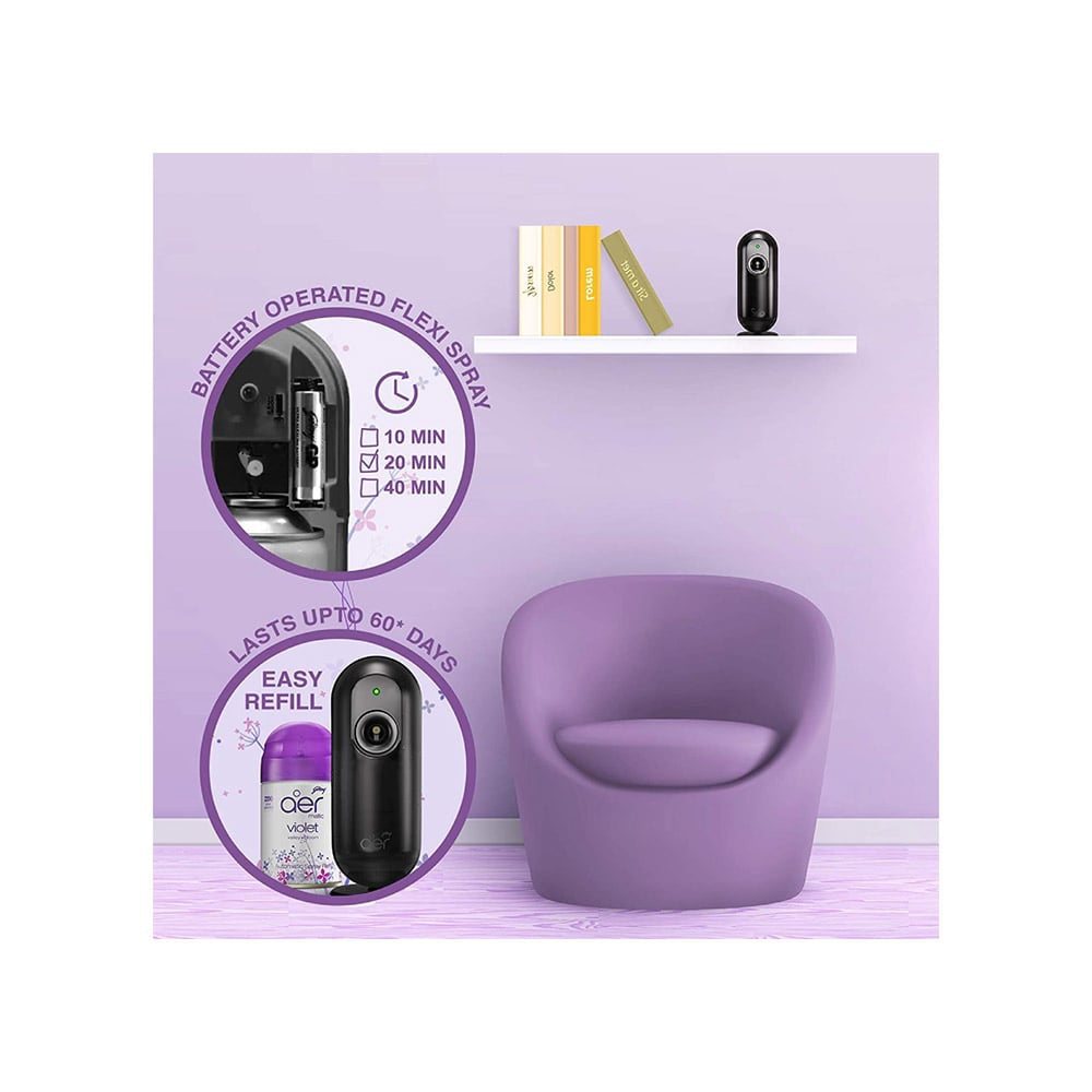 Godrej Aer Matic Air Freshener - Violet Valley Bloom : 225 ml
