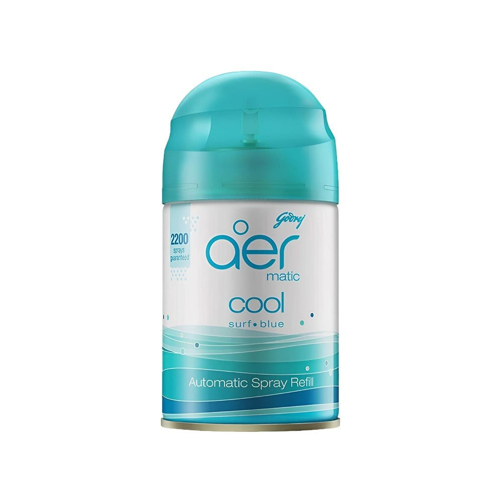 Godrej Aer Matic Air Freshener - Cool Surf Blue : 225 ml