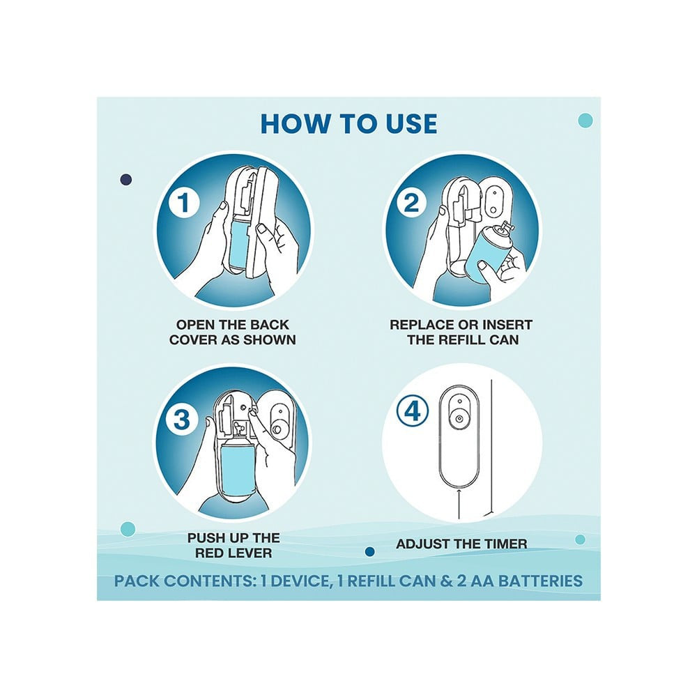 Godrej Aer Matic Air Freshener - Cool Surf Blue (Machine + Refill) : 225 ml + 1 piece