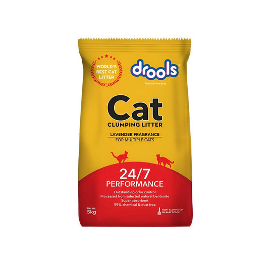 Drools Lavender Fragrance Clumping Cat Litter : 5 kg