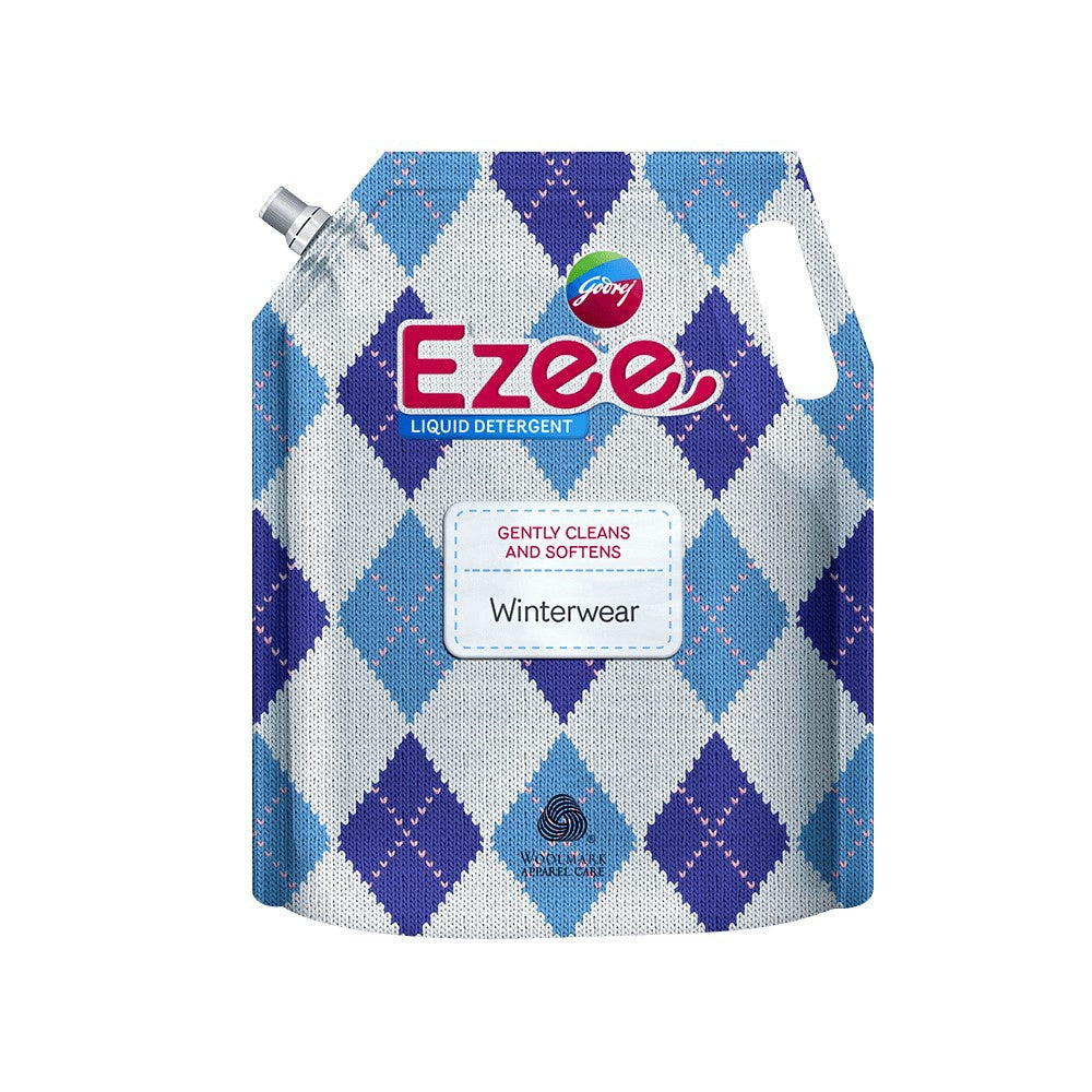 Godrej Ezee Woollen Liquid Detergent For Winterwear- Chiffon & Silks - Pack of 2 : 2 x 2 kg