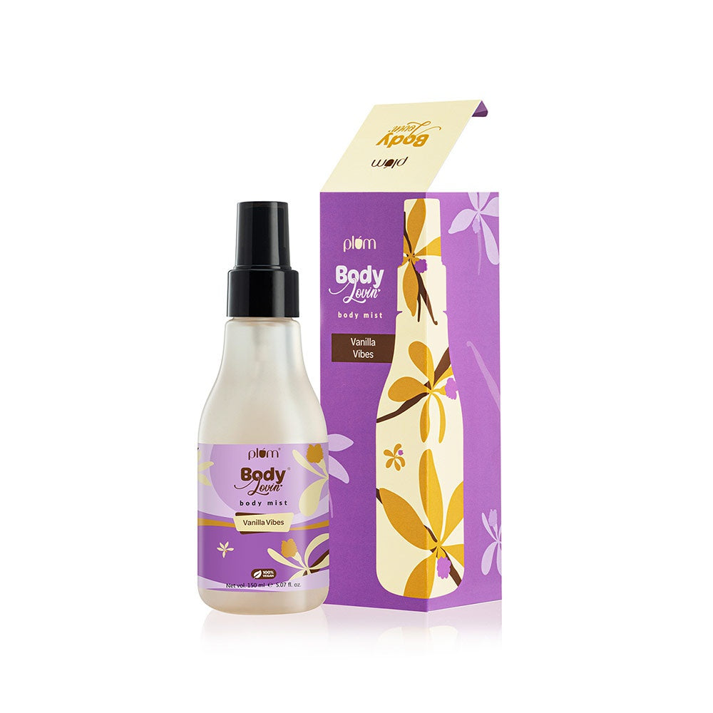 Plum BodyLovin' Body Mist (Warm Vanilla) - Pack of 2 : 2 x 150 ml