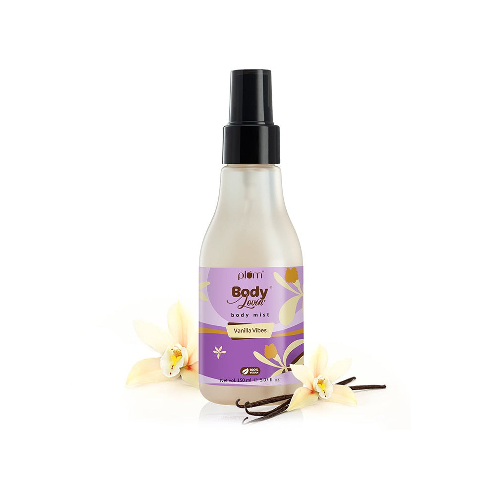 Plum BodyLovin' Body Mist (Warm Vanilla) - Pack of 2 : 2 x 150 ml