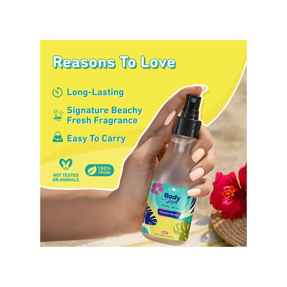 Plum BodyLovin' Body Mist (Hawaiian Rumba) - Pack of 2 : 2 x 150 ml