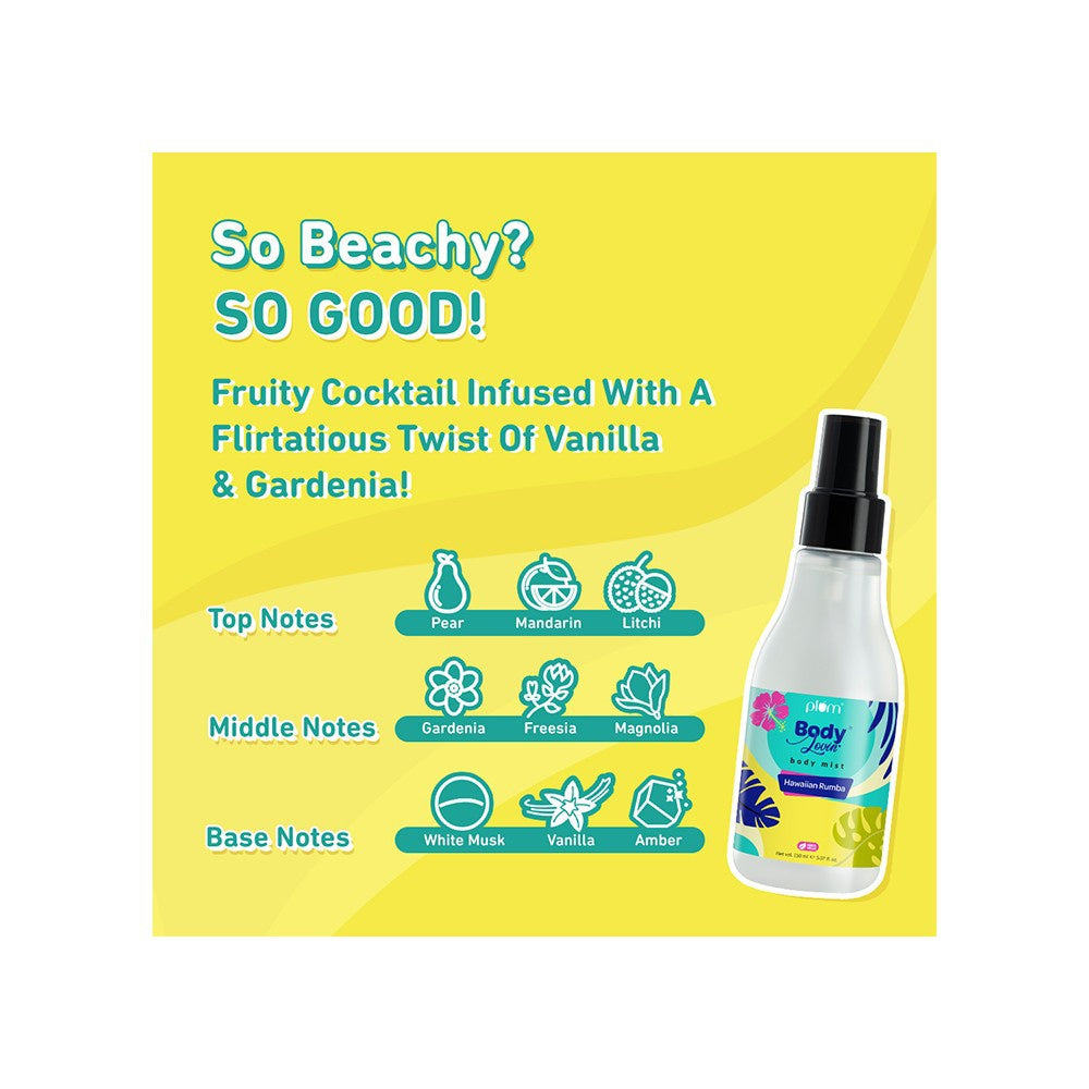Plum BodyLovin' Body Mist (Hawaiian Rumba) - Pack of 2 : 2 x 150 ml