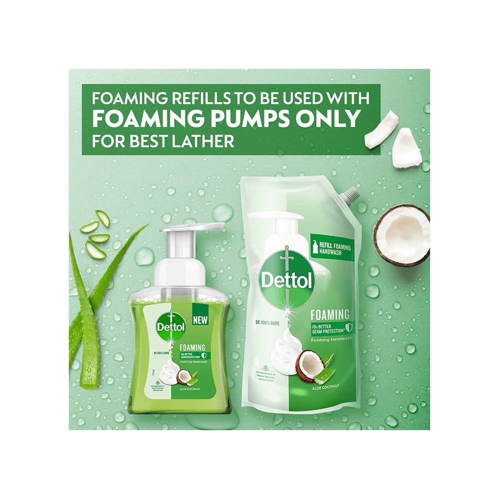 Dettol Aloe Coconut Foaming Handwash - Pack of 2 : 2 x 700 ml