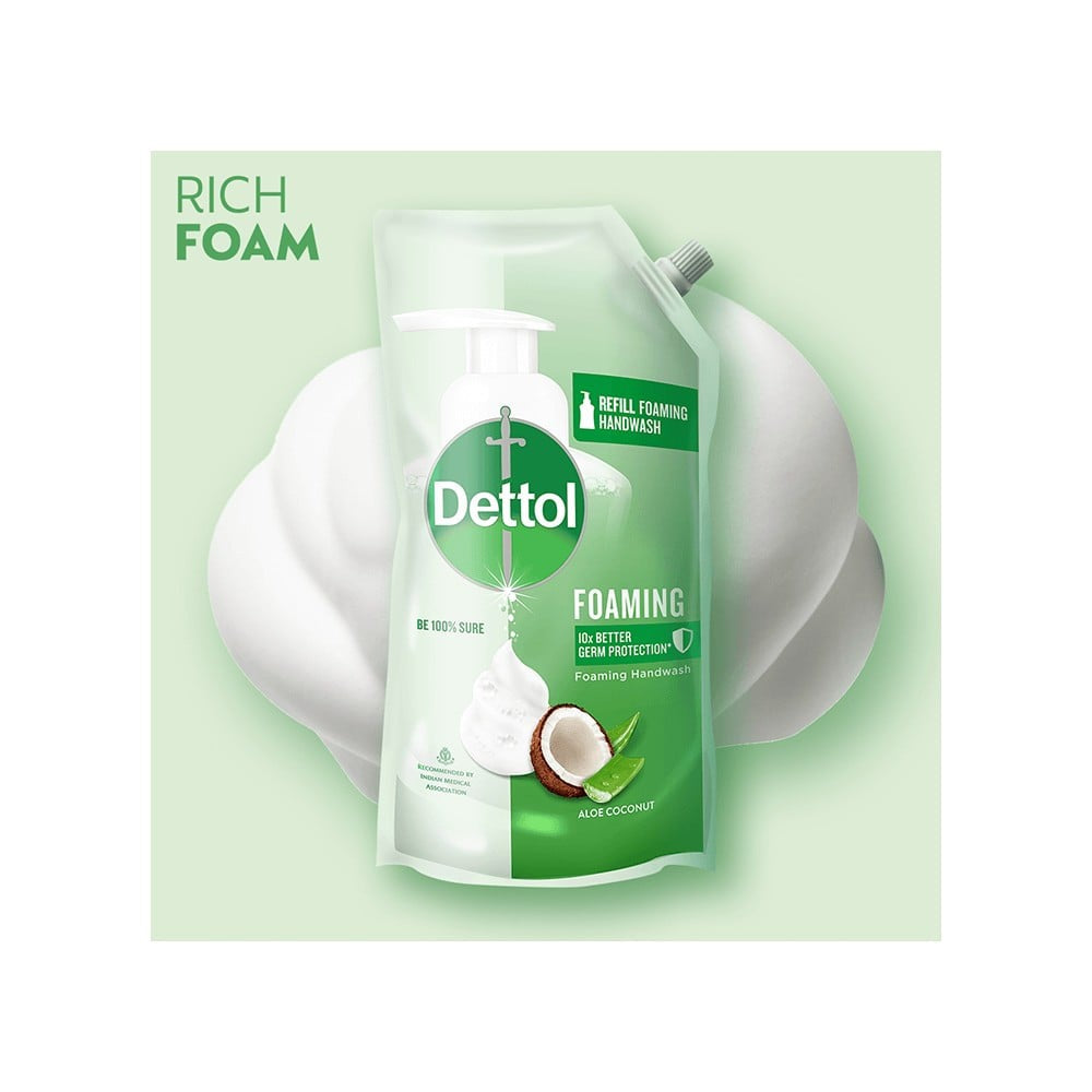 Dettol Aloe Coconut Foaming Handwash - Pack of 2 : 2 x 700 ml