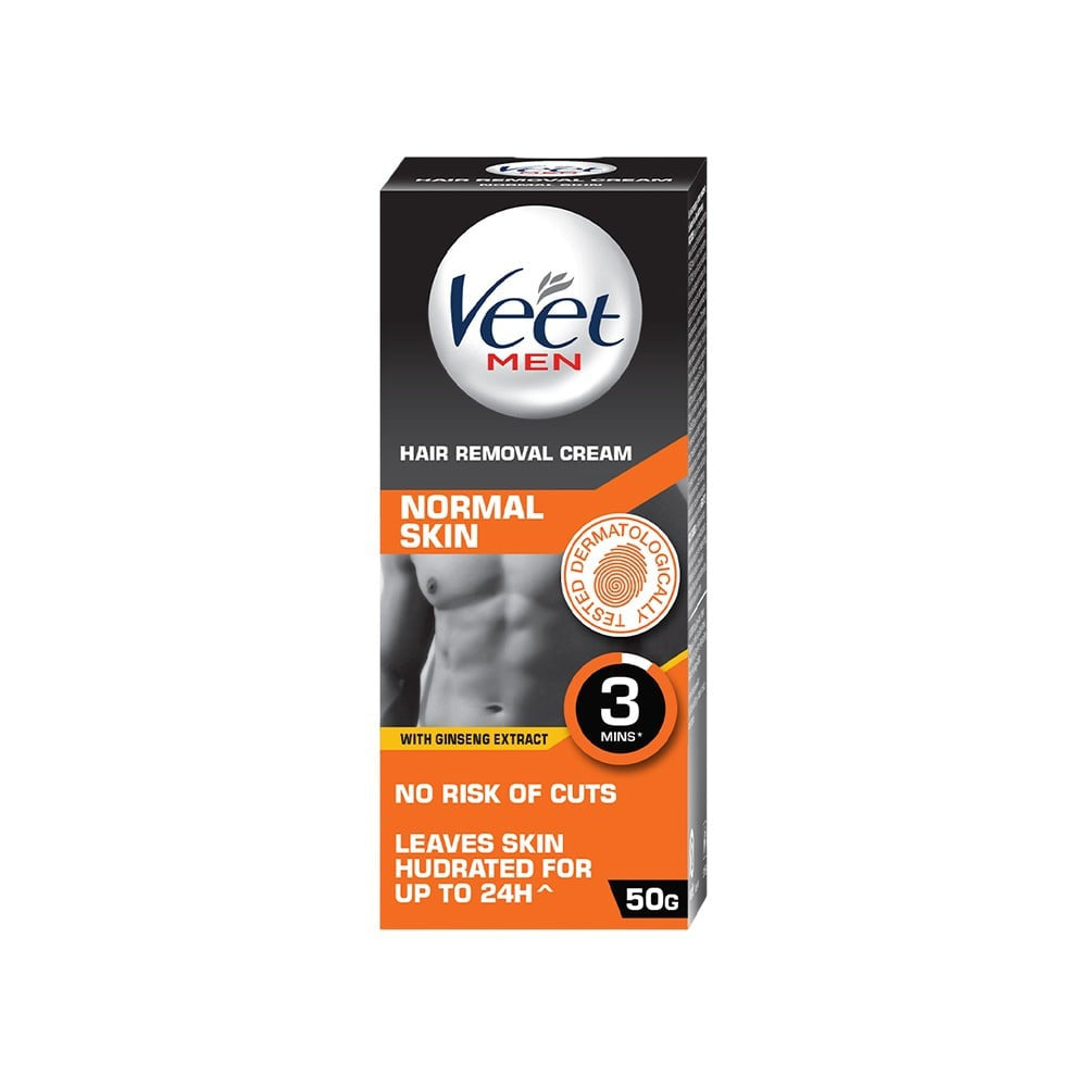 Veet Men's Hair Removal Cream (Normal Skin) - Pack of 2 : 2 x 50 g