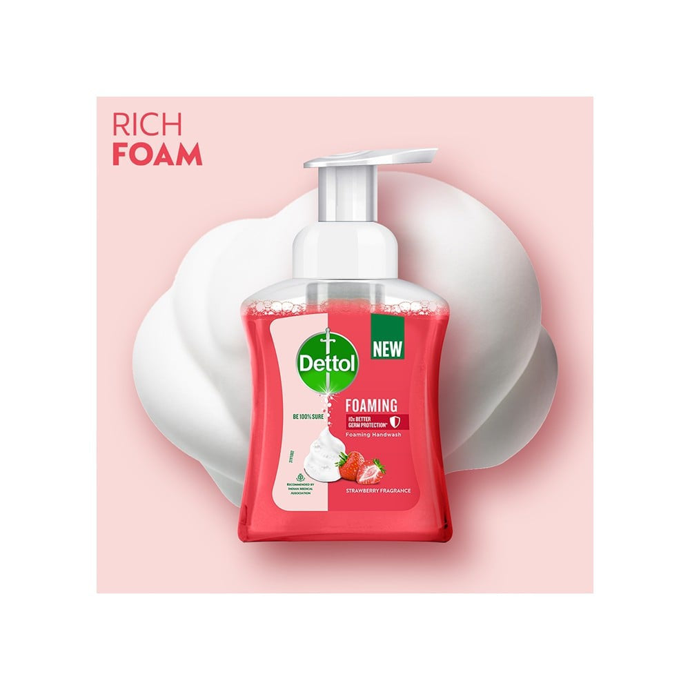 Dettol Strawberry Fragrance Foaming Handwash - Pack of 2 : 2 x 250 ml
