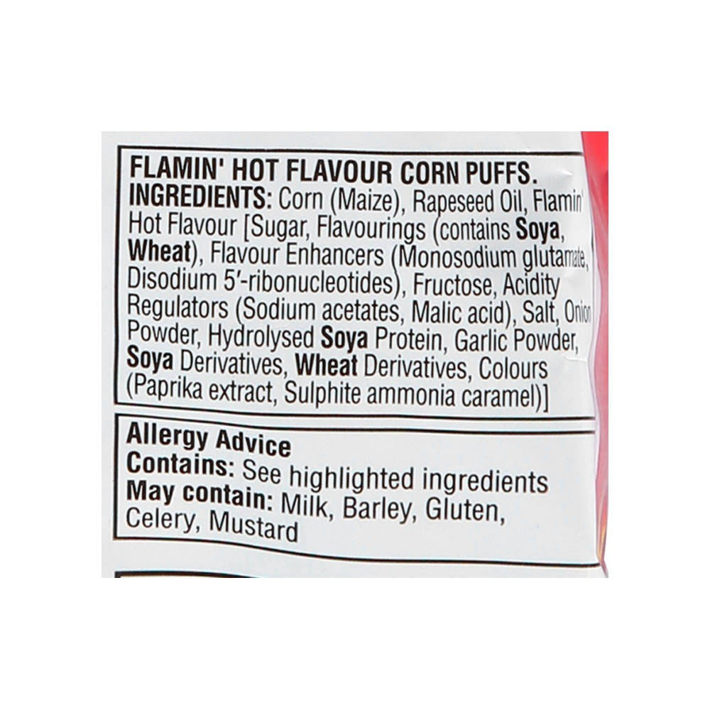 Cheetos Flamin' Hot Twisted Corn Puffs : 30 g