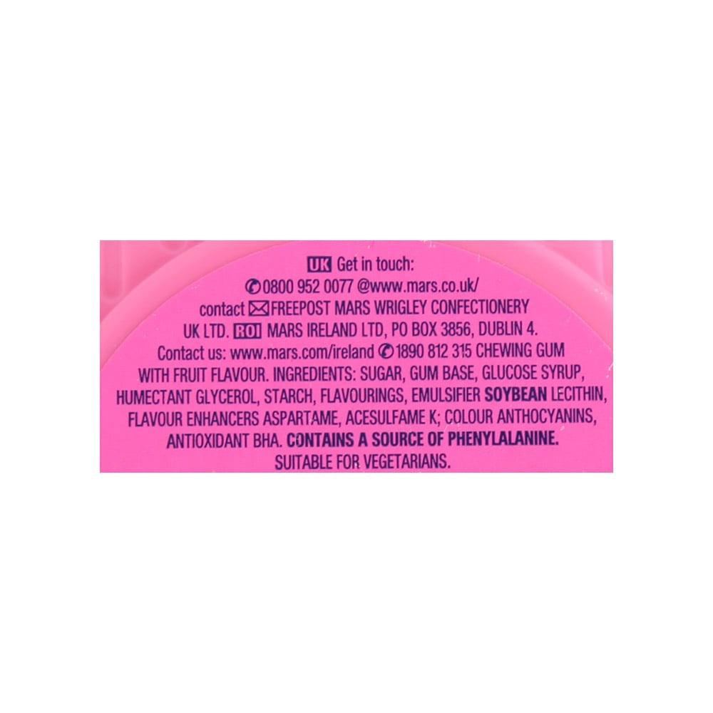 Wrigley's Hubba Bubba Fruit Flavour Chewing Gum : 56 g