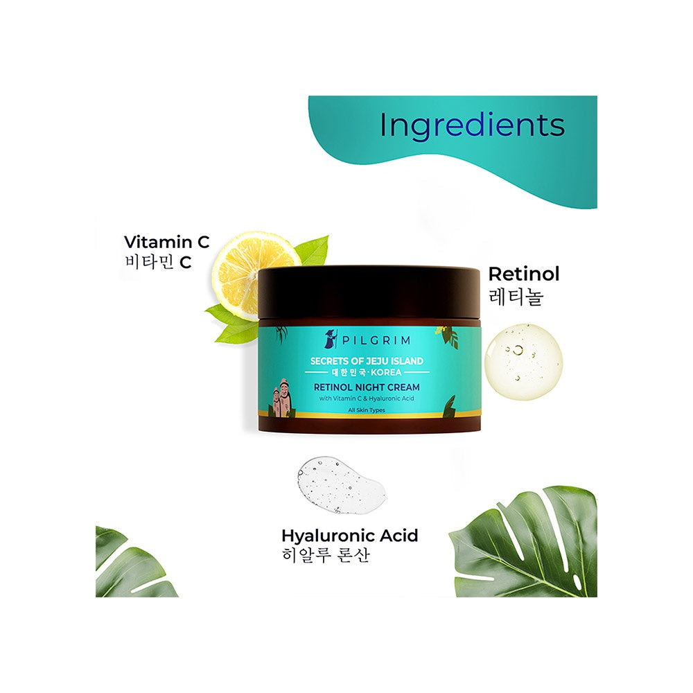 Pilgrim Retinol Night Cream : 50 g