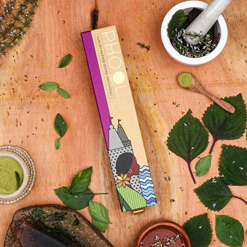 Phool Patchouli Incense Sticks / Agarbatti : 1 pack (40 pieces)