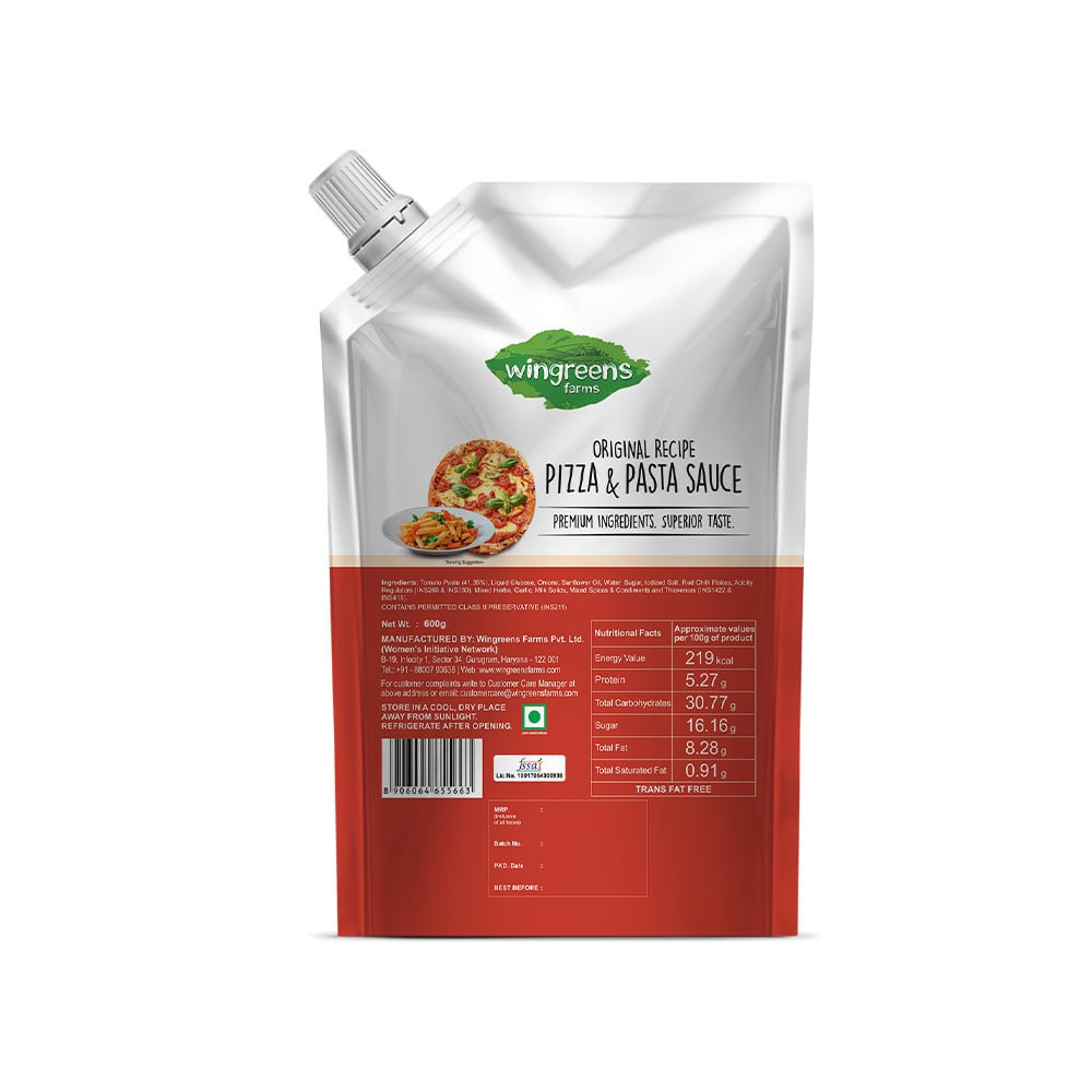 Wingreens Farms Original Recipe Pizza & Pasta Sauce : 600 g