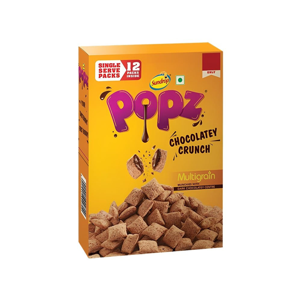 Sundrop Popz Multigran Chocolatey Crunch Fills Kids Cereal : 300 g