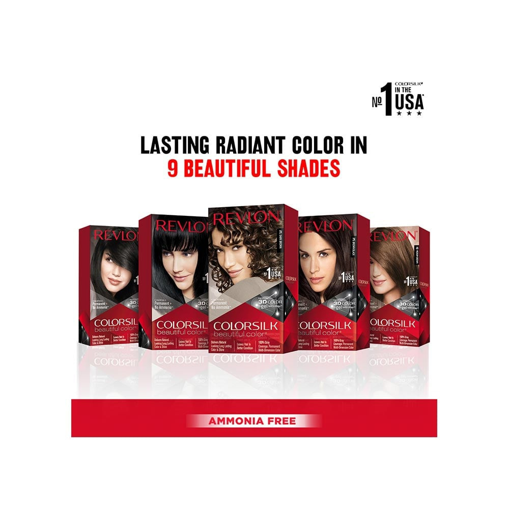 Revlon Colorsilk Hair Colour with Keratin (Medium Golden Brown) : 1 pack