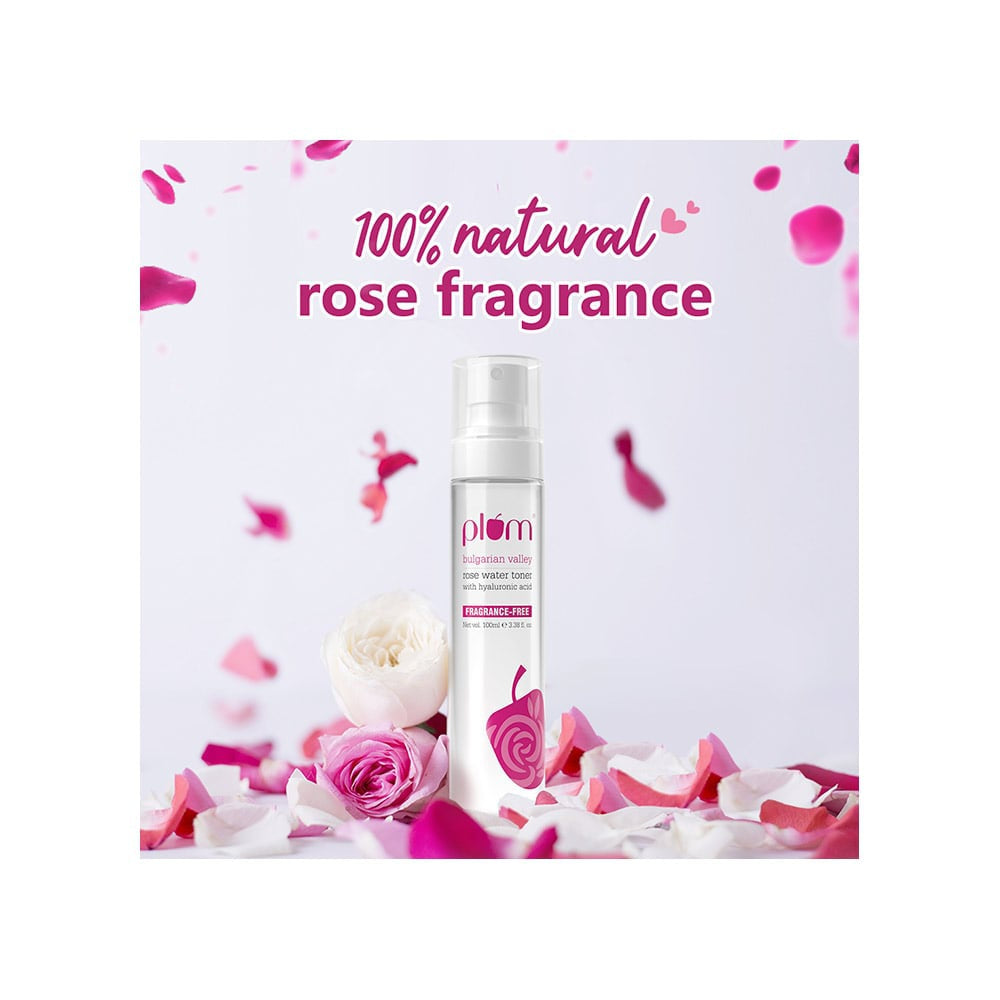 Plum Bulgarian Valley Rose Water Toner with Hyaluronic Acid : 100 ml