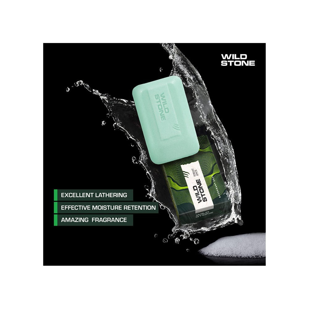 Wild Stone Deodorant Soap : 6 x 100 g