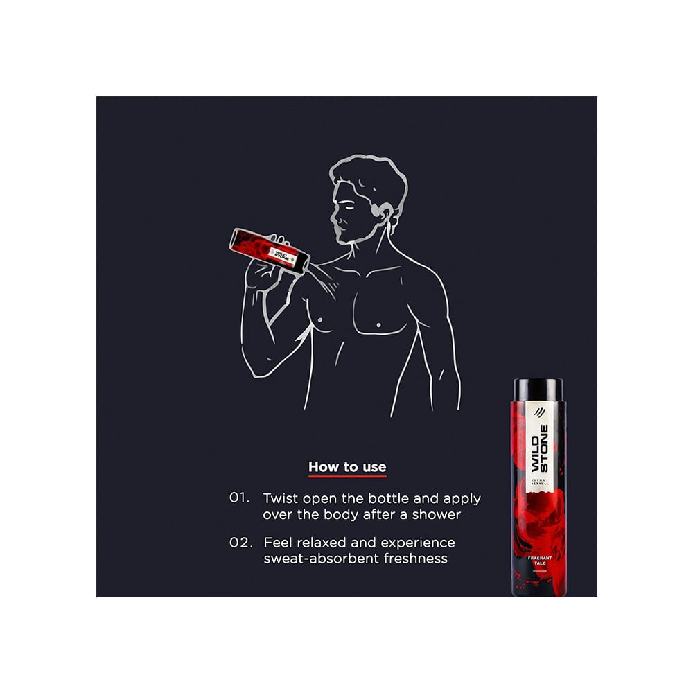 Wild Stone Ultra Sensual Fragrant Talcum Powder : 400 g