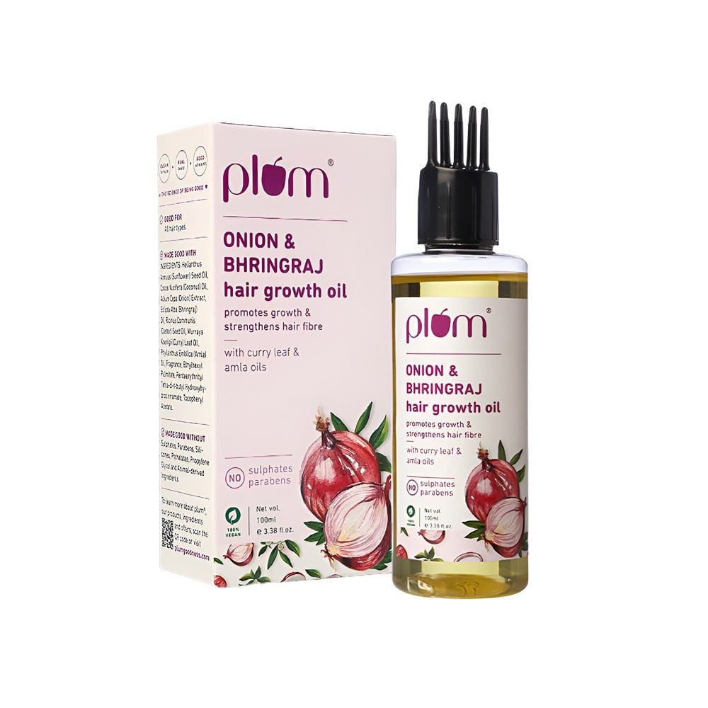 Plum Onion & Bhringraj Hair Growth Onion Hair Oil : 100 ml
