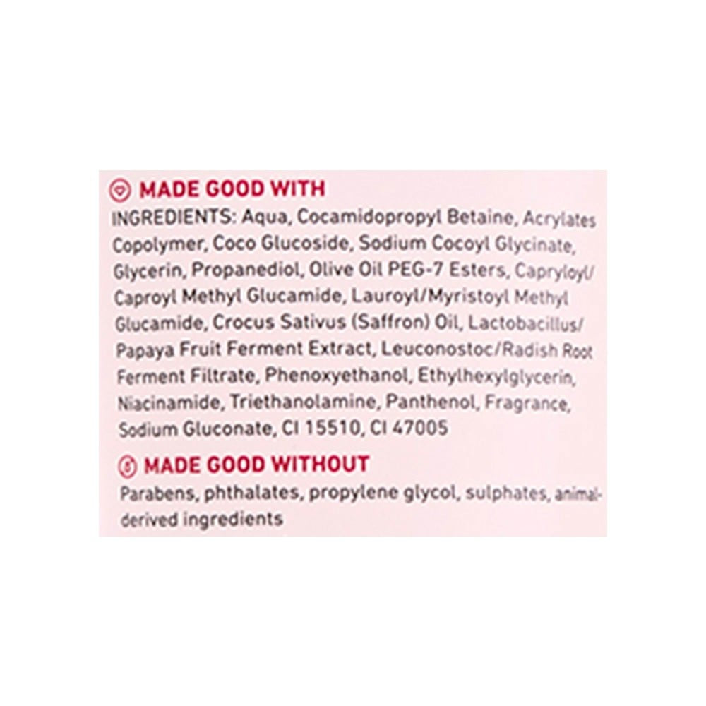 Plum Saffron & Papaya Glow Bright Face Wash : 100 ml