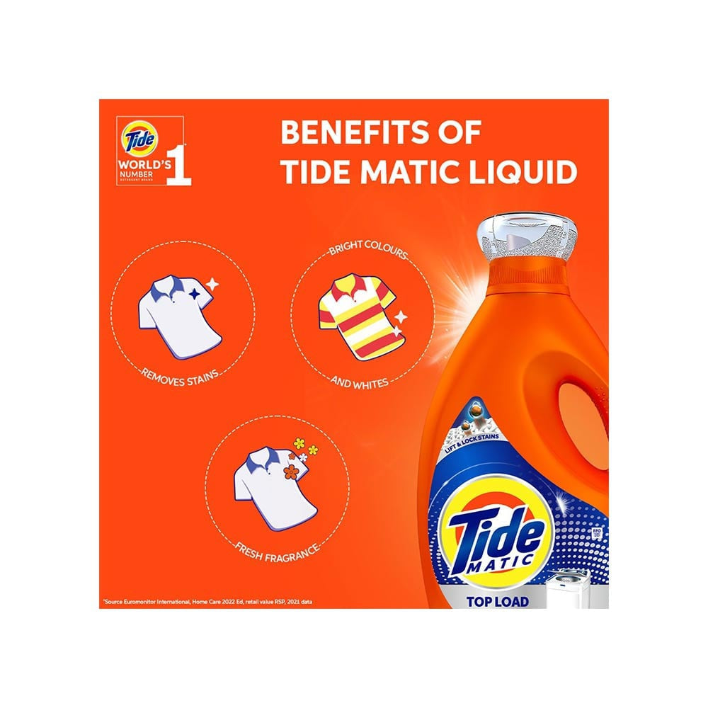 Tide Matic Top Load Liquid Detergent : 850 ml