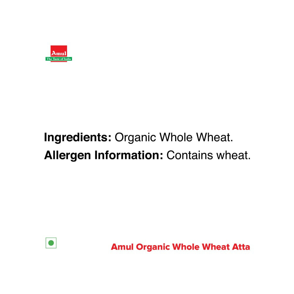 Amul Organic Atta (Whole Wheat) : 1 kg