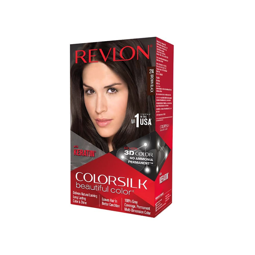 Revlon Colorsilk Hair Colour with Keratin (Brown Black) : 1 pack