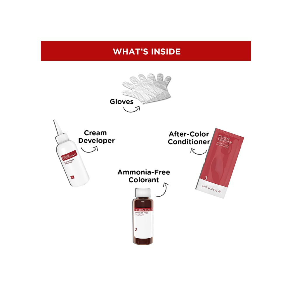 Revlon Colorsilk Hair Colour with Keratin (Brown Black) : 1 pack