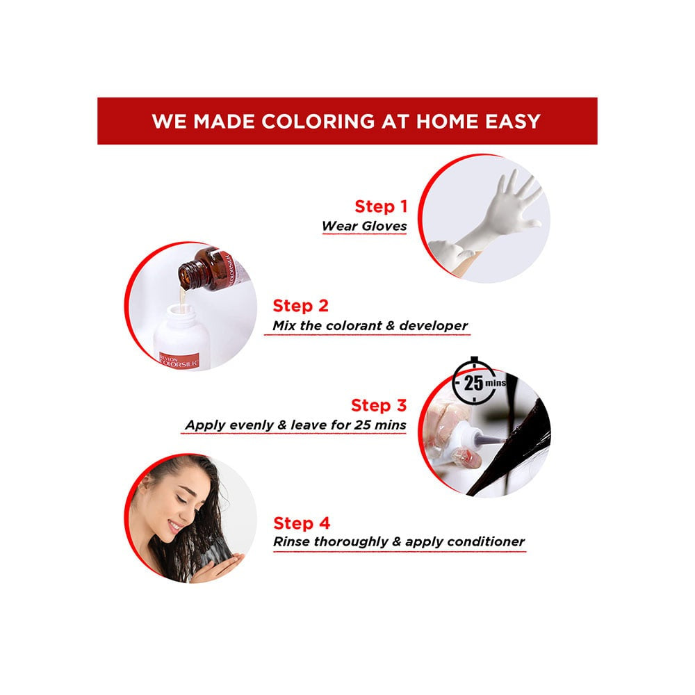 Revlon Colorsilk Hair Colour with Keratin (Brown Black) : 1 pack