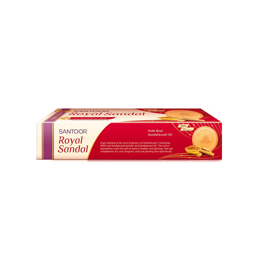 Santoor Royal Sandal Soap (with Real Sandalwood) : 3 x 150 g
