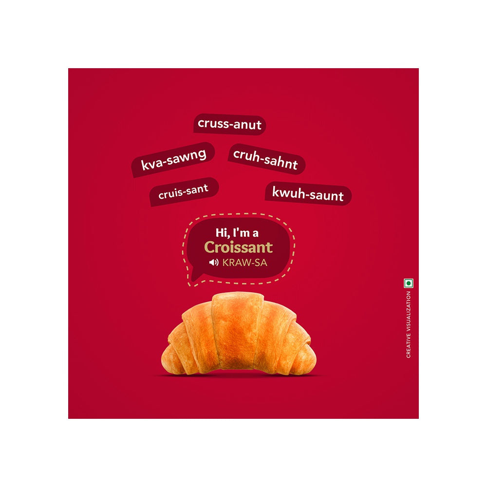Britannia Treat Croissant with Mixed Fruit Creme Filling - Pack of 2 : 2 x 47 g