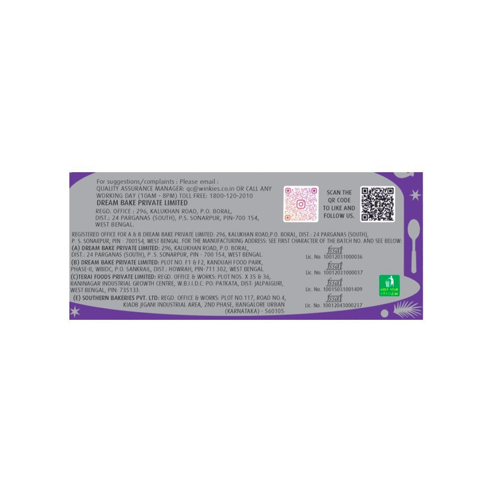 Winkies Authentic Plum Cake (Contains Egg) : 450 g