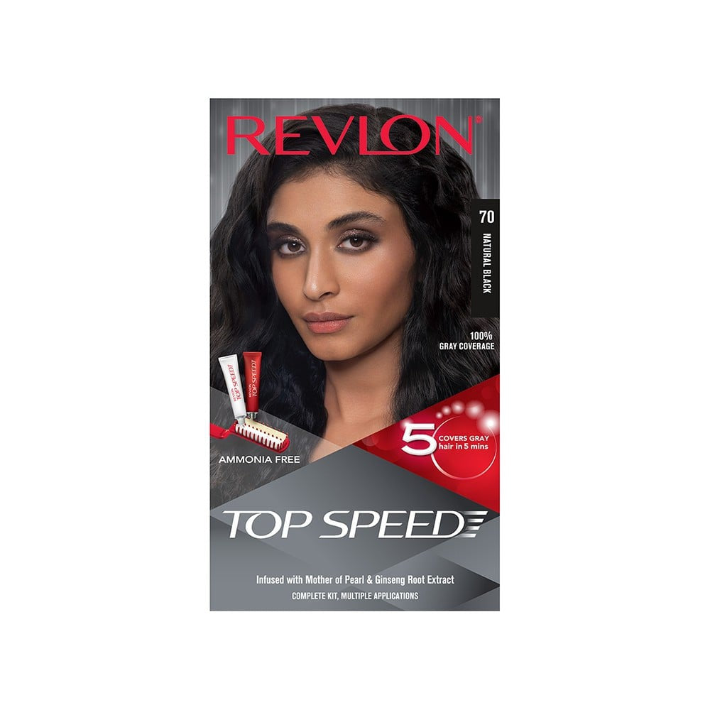 Revlon Top Speed Hair Colour (Natural Black, 70) : 1 pack