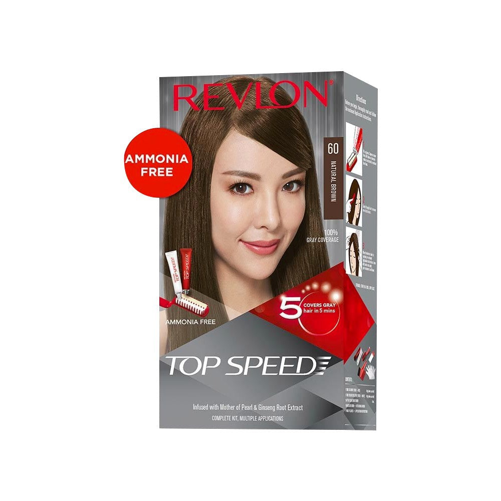 Revlon Top Speed Hair Colour (Natural Brown) : 1 pack