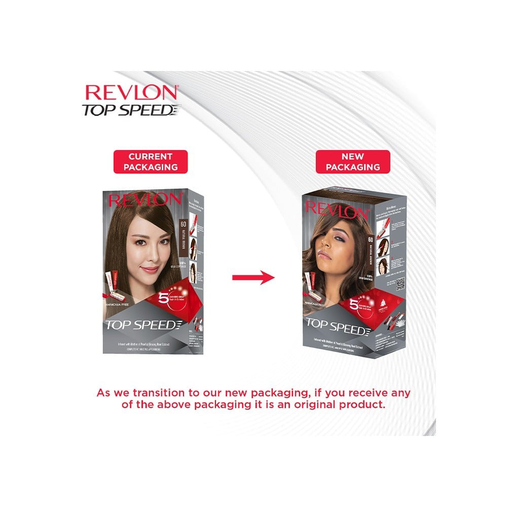 Revlon Top Speed Hair Colour (Natural Brown) : 1 pack